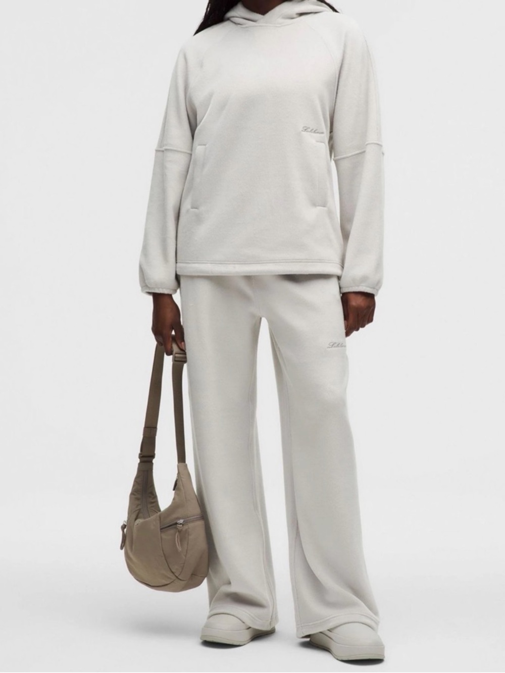 Lululemon Plush Velour Oversized Half Zip & Pants Set